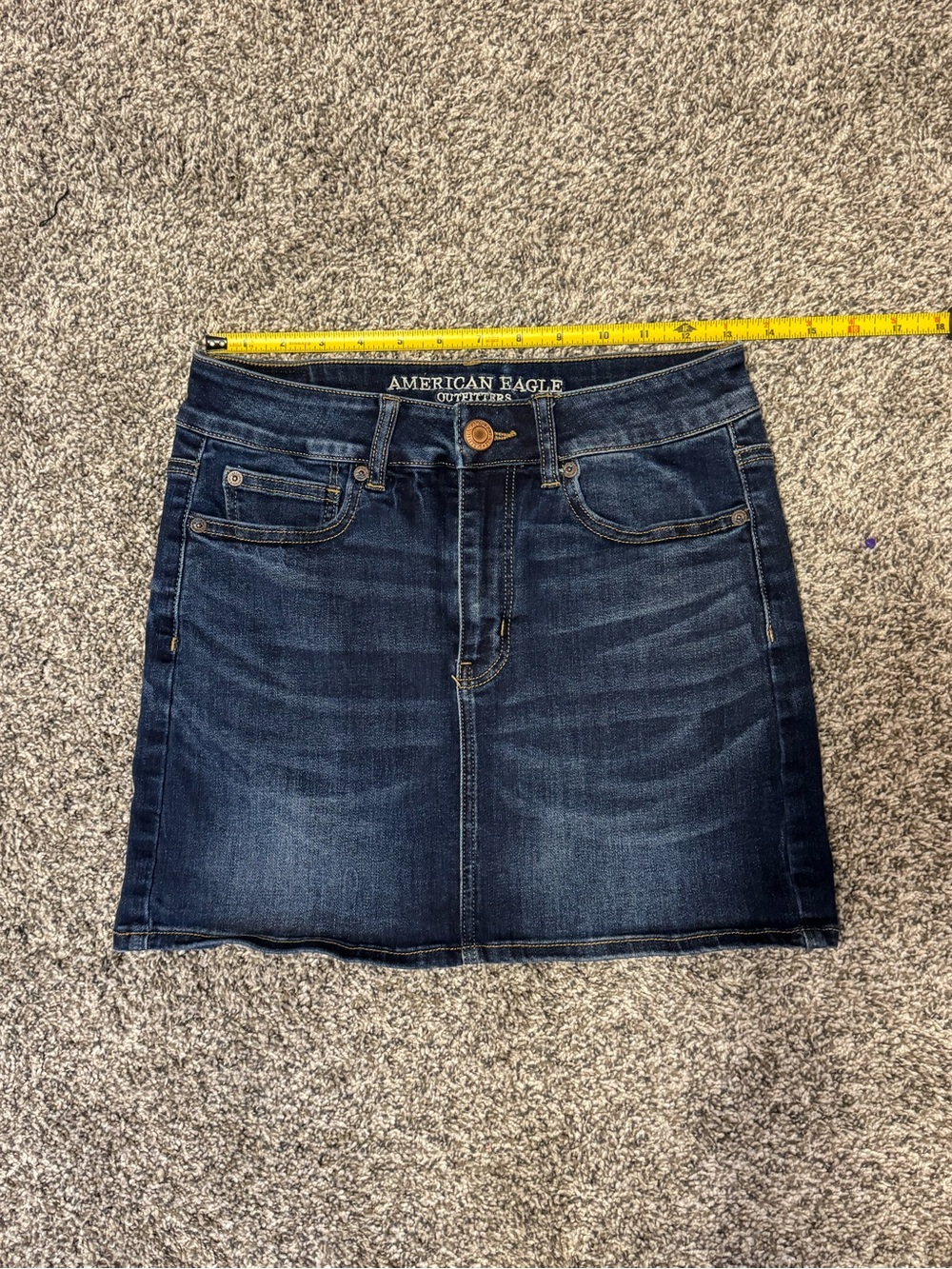 American Eagle Blue Denim Mini Skirt - Picture 4 of 6